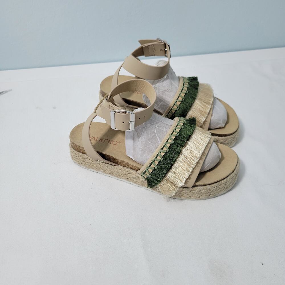 Walkpro Women's Platform Espadrilles Sandals With Open Toes Size 8.5 (39) 3422- - Picture 3 of 9